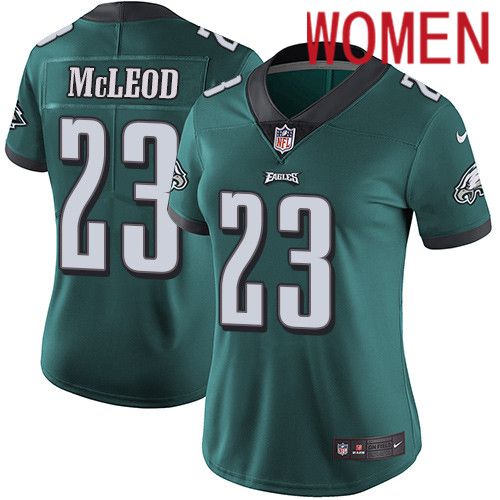 Women Philadelphia Eagles #23 Rodney McLeod Nike Midnight Green Vapor Limited NFL Jersey->women nfl jersey->Women Jersey